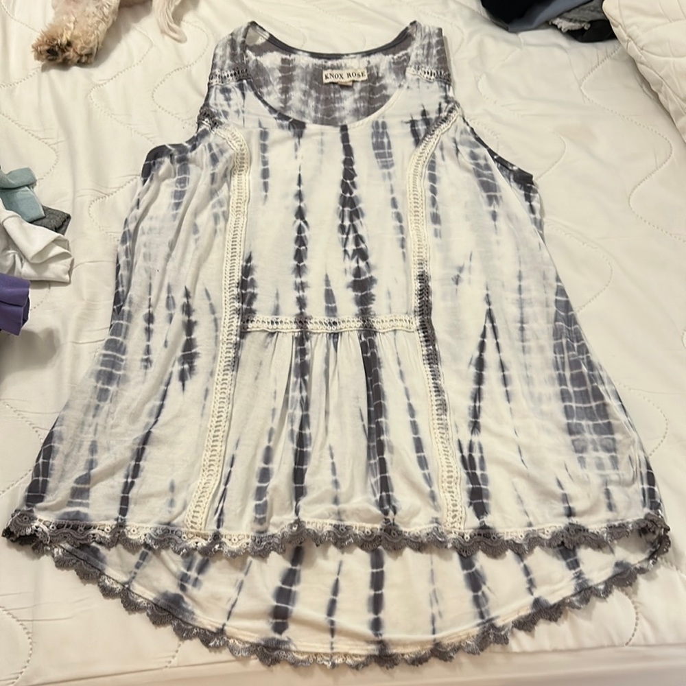 KNOX ROSE TIE DYE TANK TOP